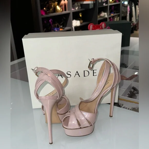 Casadei Flora Platform Sandals Size 38 - Picture 8 of 9